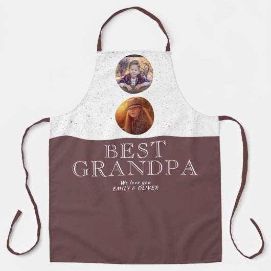 2写真最高のおじいちゃん父の日の記念に エプロン (正面)