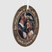 2写真第1回クリスマスウッド素朴フェイクさん オーナメント (正面)