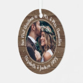 2写真第1回クリスマスウッド素朴フェイクさん メタルオーナメント (正面左)