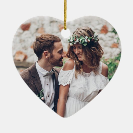 2写真第1回クリスマス海軍と金ゴールドハート セラミックオーナメント (裏面)