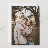 2写真簡略的結婚式招待状 招待状 (裏面)