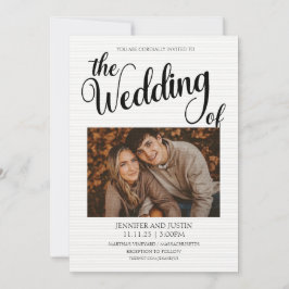 2写真簡略的結婚式招待状 招待状