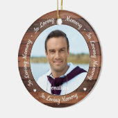 2写真素朴愛する記憶の記念碑 セラミックオーナメント (左)