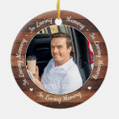 2写真素朴愛する記憶の記念碑 セラミックオーナメント (裏面)