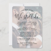 2写真記念披露宴We Still 結婚's 招待状 (正面)