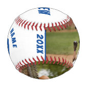 2写真野球名番号チームブルーホワイト 野球ボール (裏面)