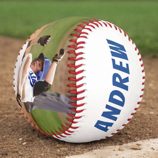 2写真野球名番号チームブルーホワイト 野球ボール