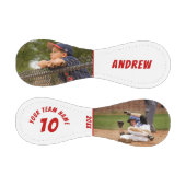 2写真野球名番号チーム赤白 野球ボール (パネル)