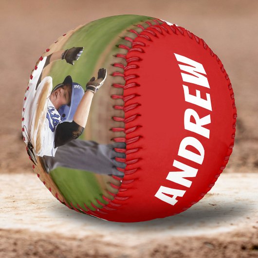 2写真野球名番号チーム赤白 野球ボール