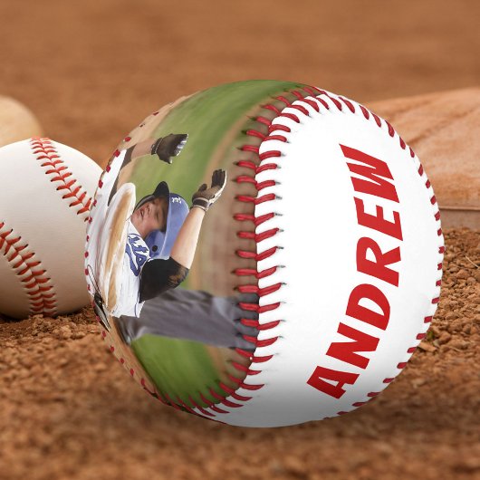 2写真野球名番号チーム赤白 野球ボール