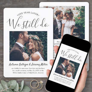 2写真1周年記念パーティーWe Still 結婚's 招待状