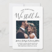 2写真1周年記念パーティーWe Still 結婚's 招待状 (正面)