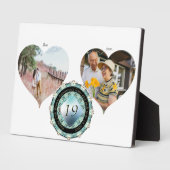 2写真19th 結婚's Anniversary Acquamarine フォトプラーク (側面)