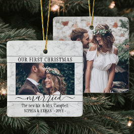 2写真1stクリスマスマ結婚したロエレガントスフェイクビー セラミックオーナメント