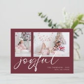 2写真2026カレンダー喜びクリスマスブルゴーニュ シーズンカード (スタンド正面)