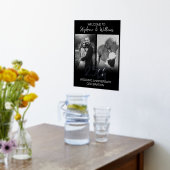 2写真25th結婚のアニバーサリーウェルカムサイン 箔ポスター (レイダウン (キッチン))