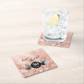 2写真「Then and Now」結婚の記念日 スクエアペーパーコースター (インサイチュ)