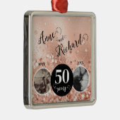 2写真「Then and Now」結婚の記念日 メタルオーナメント (右)