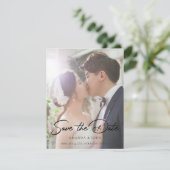 2写真Fairytale日付保存結婚式招待状 セーブザデート (スタンド正面)