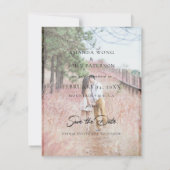 2写真Fairytale日付保存結婚式招待状 セーブザデート (裏面)