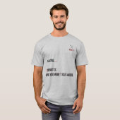 「2分間」面白い歯医者の麻酔Tシャツ Tシャツ (正面フル)