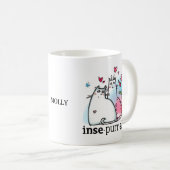 2匹おもしろいの猫ロマンチックなプリンの不可解な名前 コーヒーマグカップ (正面右)