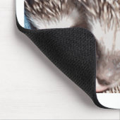 2匹のかわいいハリネズミ マウスパッド (コーナー)