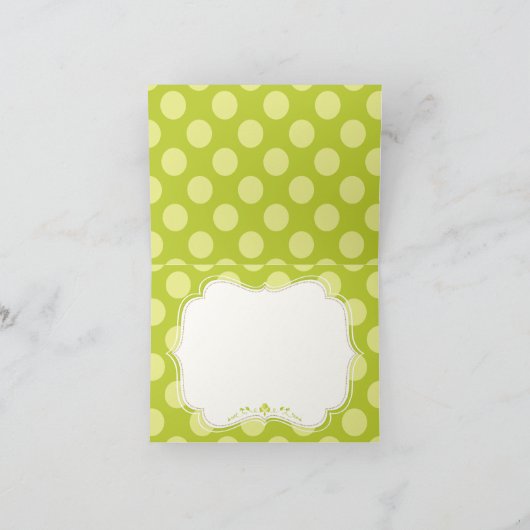 2匹のさやの中の豆 – 双子ありがとう サンキューカード (内部)