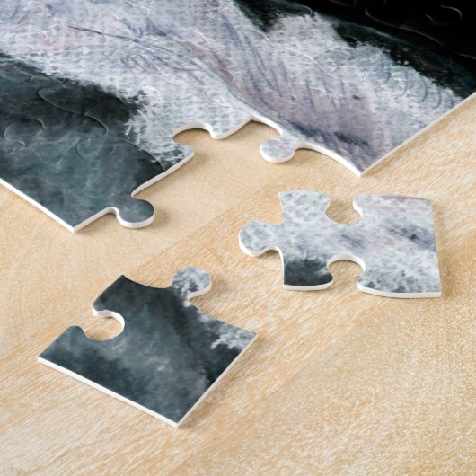 2匹のイタリアン・グレーハウンドの絵を描くこと ジグソーパズル (側面)