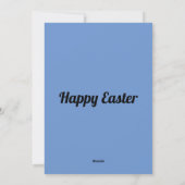 2匹のウサギと花 シーズンカード (裏面)