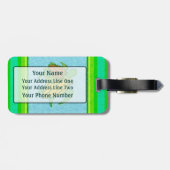 2匹のウミガメの荷物のラベル ラゲッジタグ (裏面横)