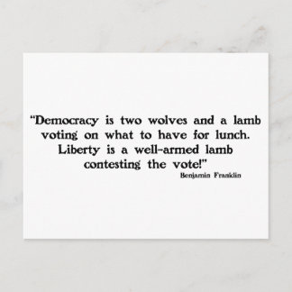 2匹のオオカミと1匹の子羊 ポストカード