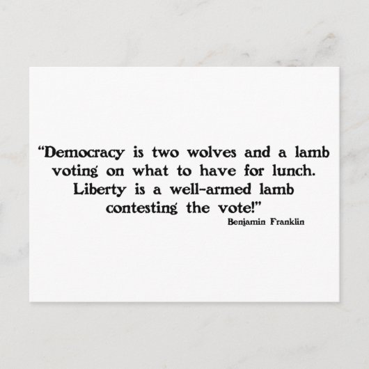 2匹のオオカミと1匹の子羊 ポストカード (正面)