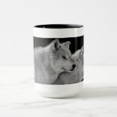2匹のオオカミのコーヒー・マグ マグカップ (中央)
