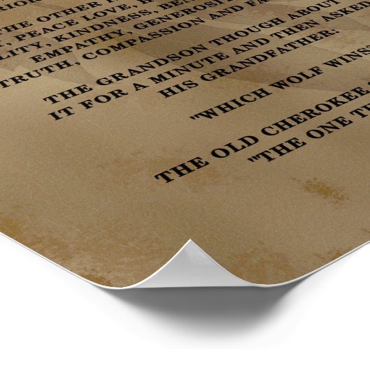 2匹のオオカミの物語 ポスター (角)