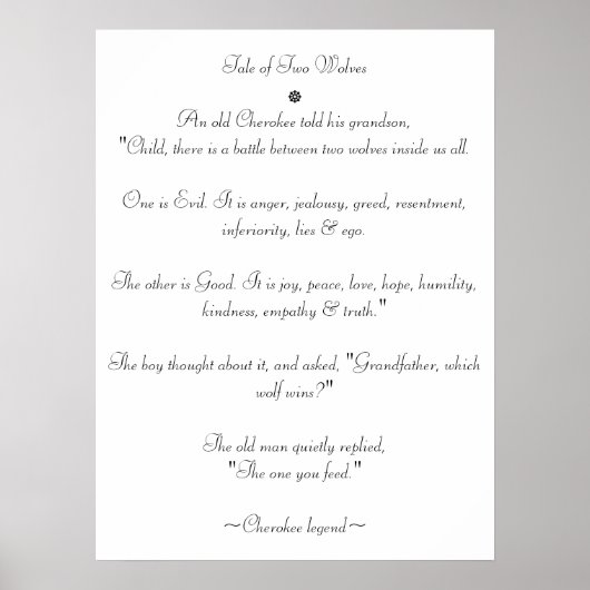 2匹のオオカミの物語 ポスター (正面)