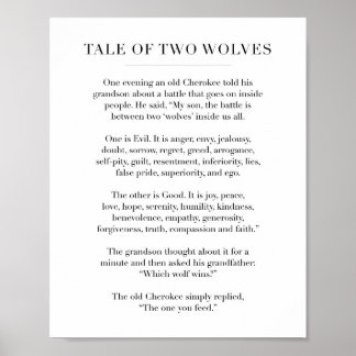 2匹のオオカミの物語 ポスター