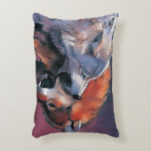 2匹のオオカミ アクセントクッション (正面(垂直))