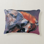 2匹のオオカミ アクセントクッション (裏面)