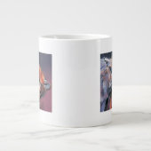 2匹のオオカミ ジャンボコーヒーマグカップ (正面)