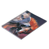 2匹のオオカミ ノートブック (左側)