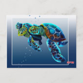 2匹のカメ ポストカード (正面)