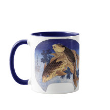 2匹のコイ、Hokusai