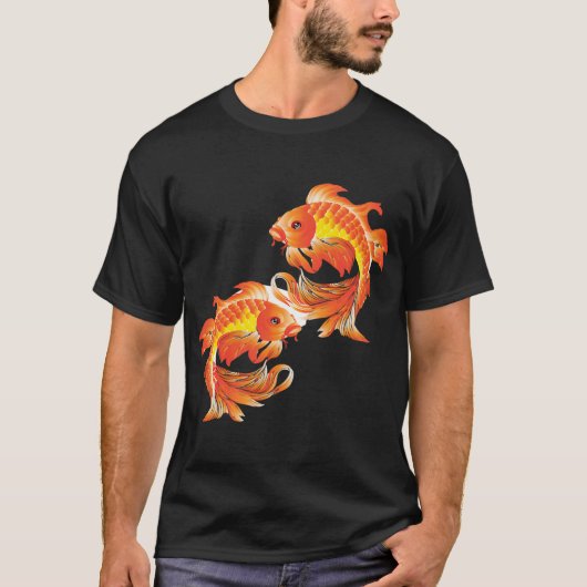 2匹のコイ Tシャツ (正面)