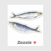 2匹のサバ シール (シート)