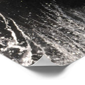 2匹のシャチが水から飛び出す ポスター (角)