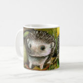 2匹のハリネズミのマグ コーヒーマグカップ (正面左)