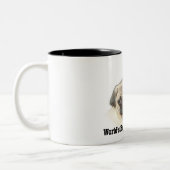 2匹のパグ ツートーンマグカップ (左)