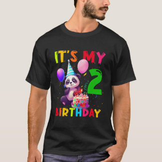 2匹のパンダ 2番目のパンダ Tシャツ