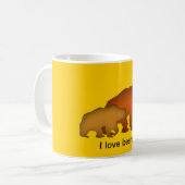 2匹のヒグマのマグ コーヒーマグカップ (正面左)